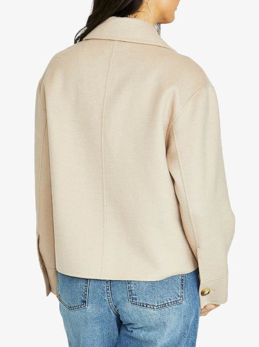 Jump Crop Coat (Stone)