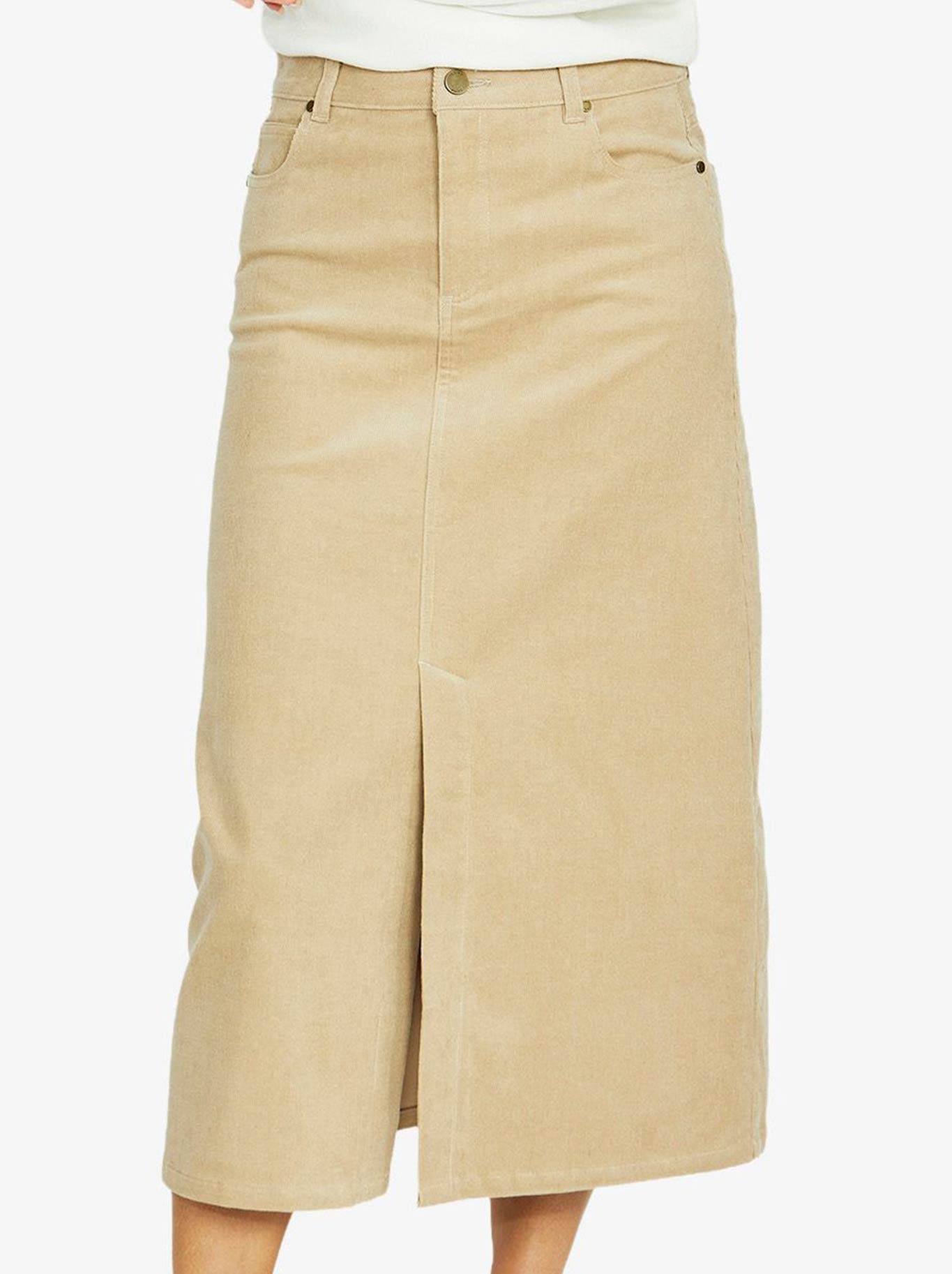 JUMP CORD SKIRT (Khaki)