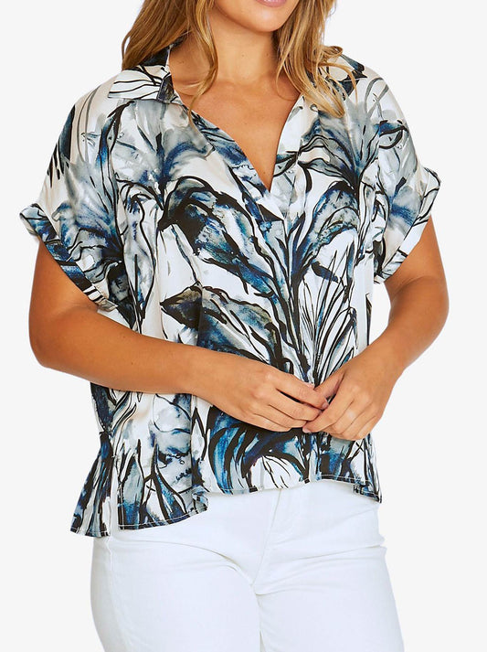 JUMP INKY ABSTRACT TOP (Multi)