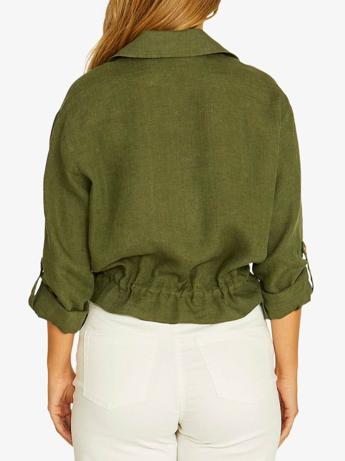 Jump Drawstring Jacket (Evergreen)
