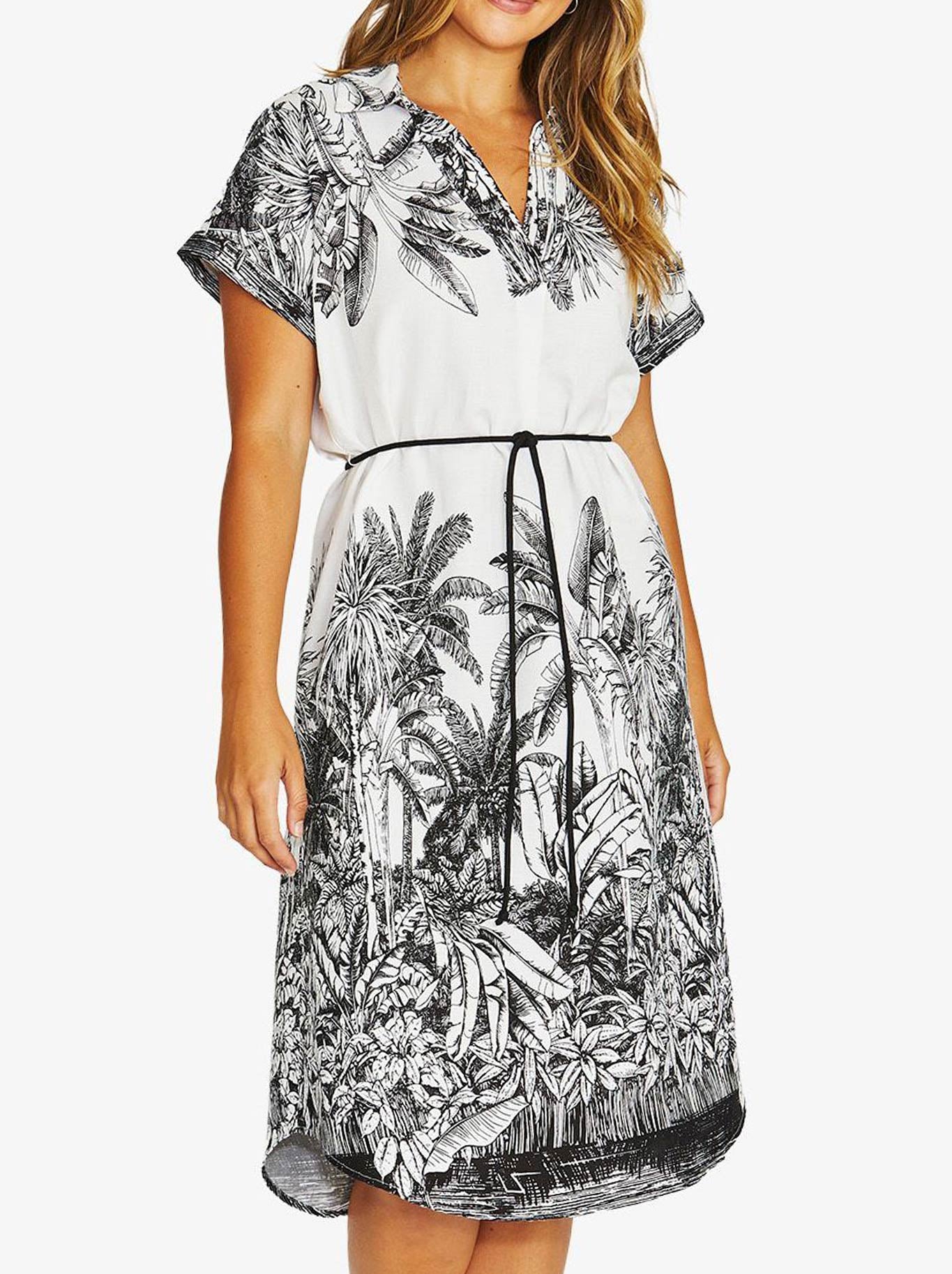 Image of Dresses. Product name - JUMP BAHMAS DRESS in Ivory /Black colour by brand - Jump