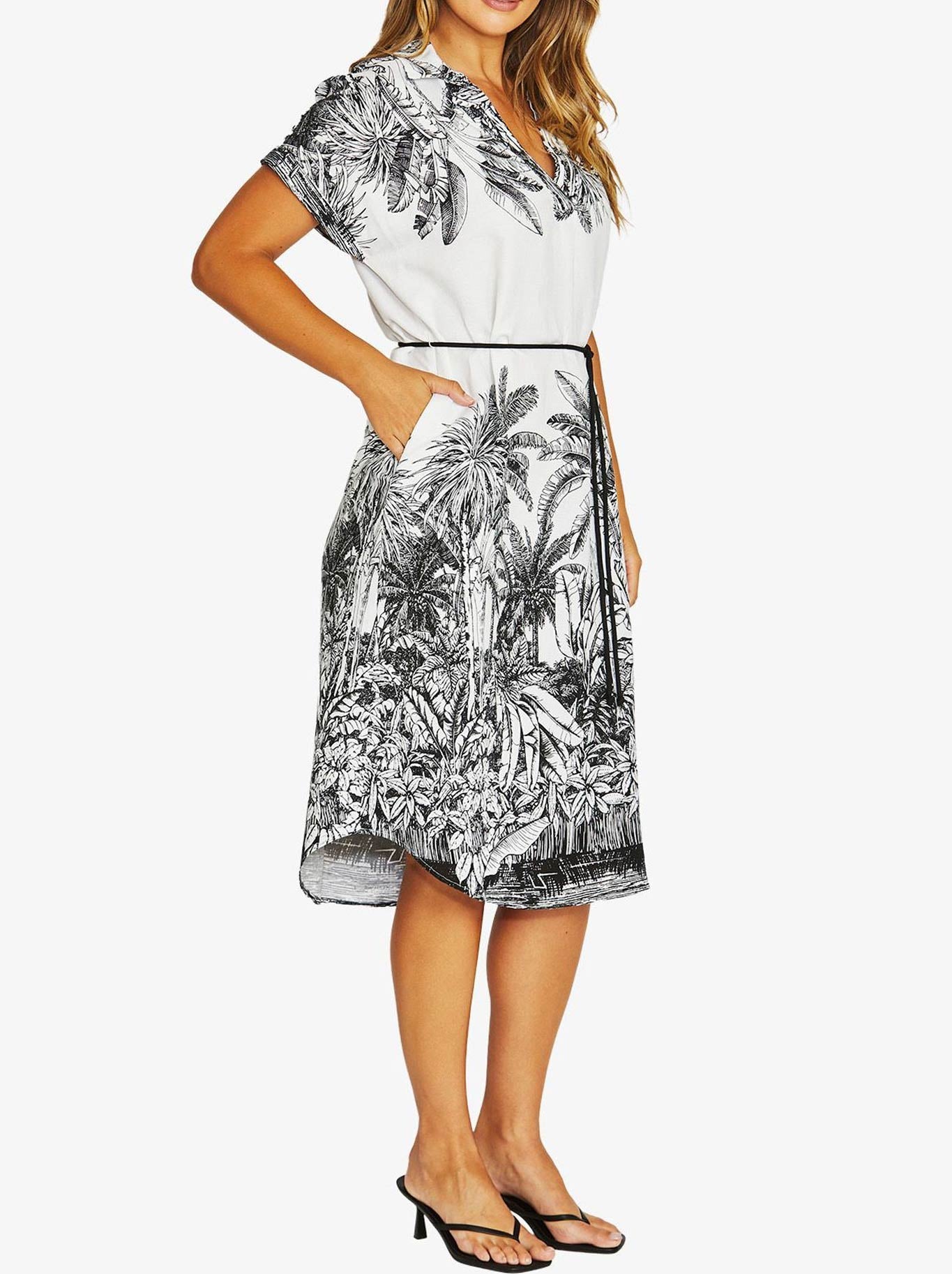 JUMP BAHMAS DRESS (Ivory /Black)