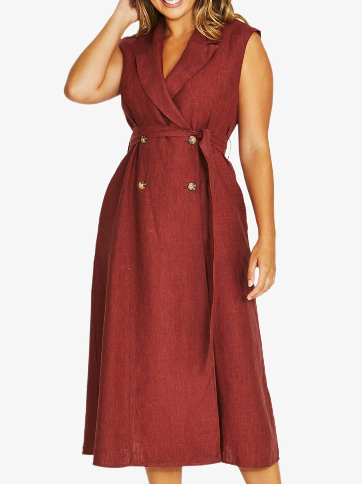 JUMP DOUBLE BREASTED DRESS (Jungle)