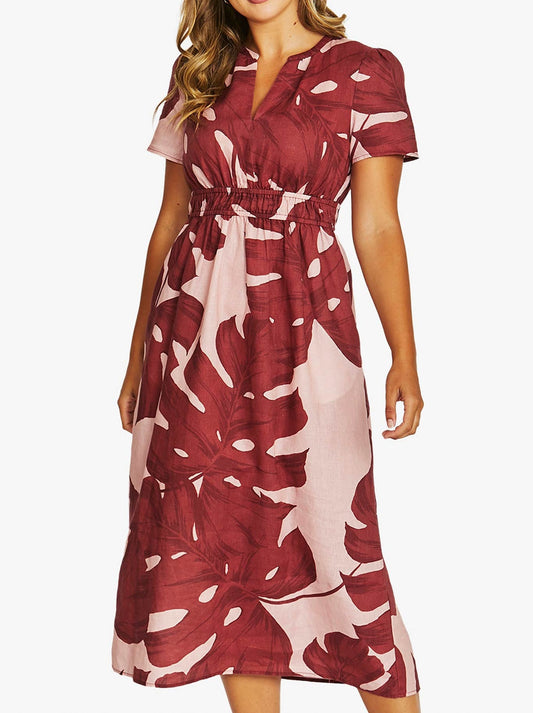 Image of Dresses. Product name - JUMP MONSTERA DRESS in Multi colour by brand - Jump