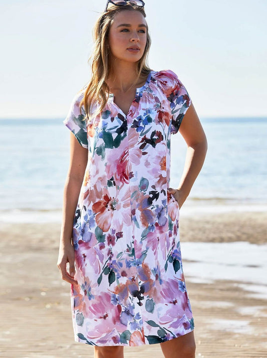 Image of Dresses. Product name - Jump Sunset Flora Dress in Multi colour by brand - Jump