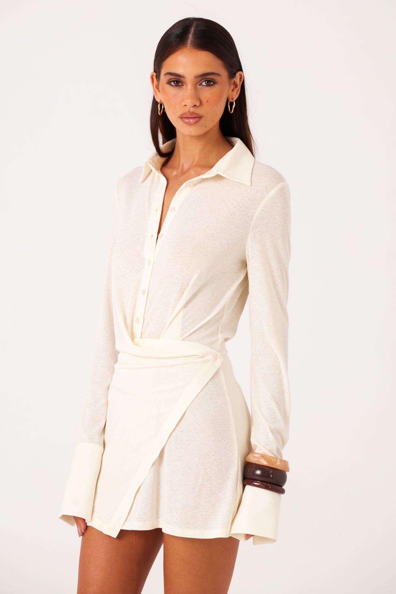 SNDYS KALEA MINI DRESS (Off White)