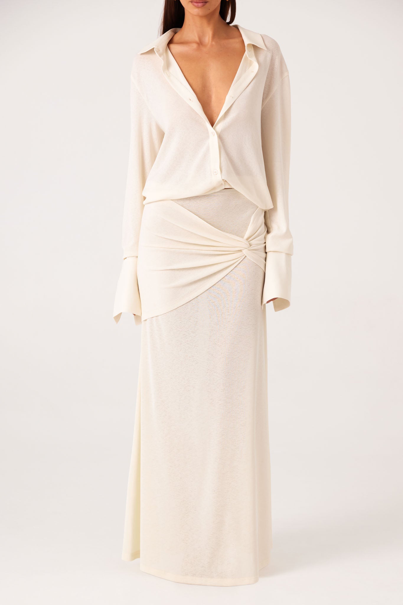 SNDYS KALEA MAXI SKIRT (Off White)