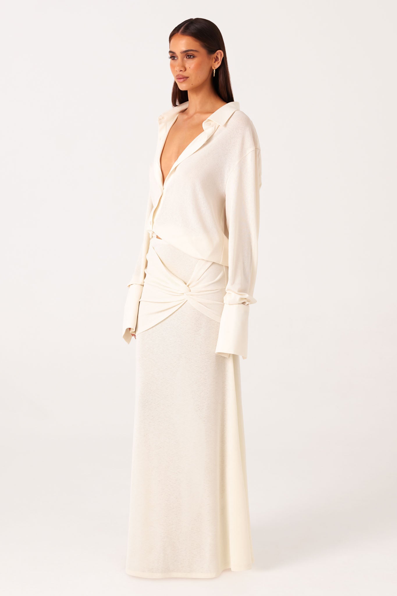 SNDYS KALEA MAXI SKIRT (Off White)