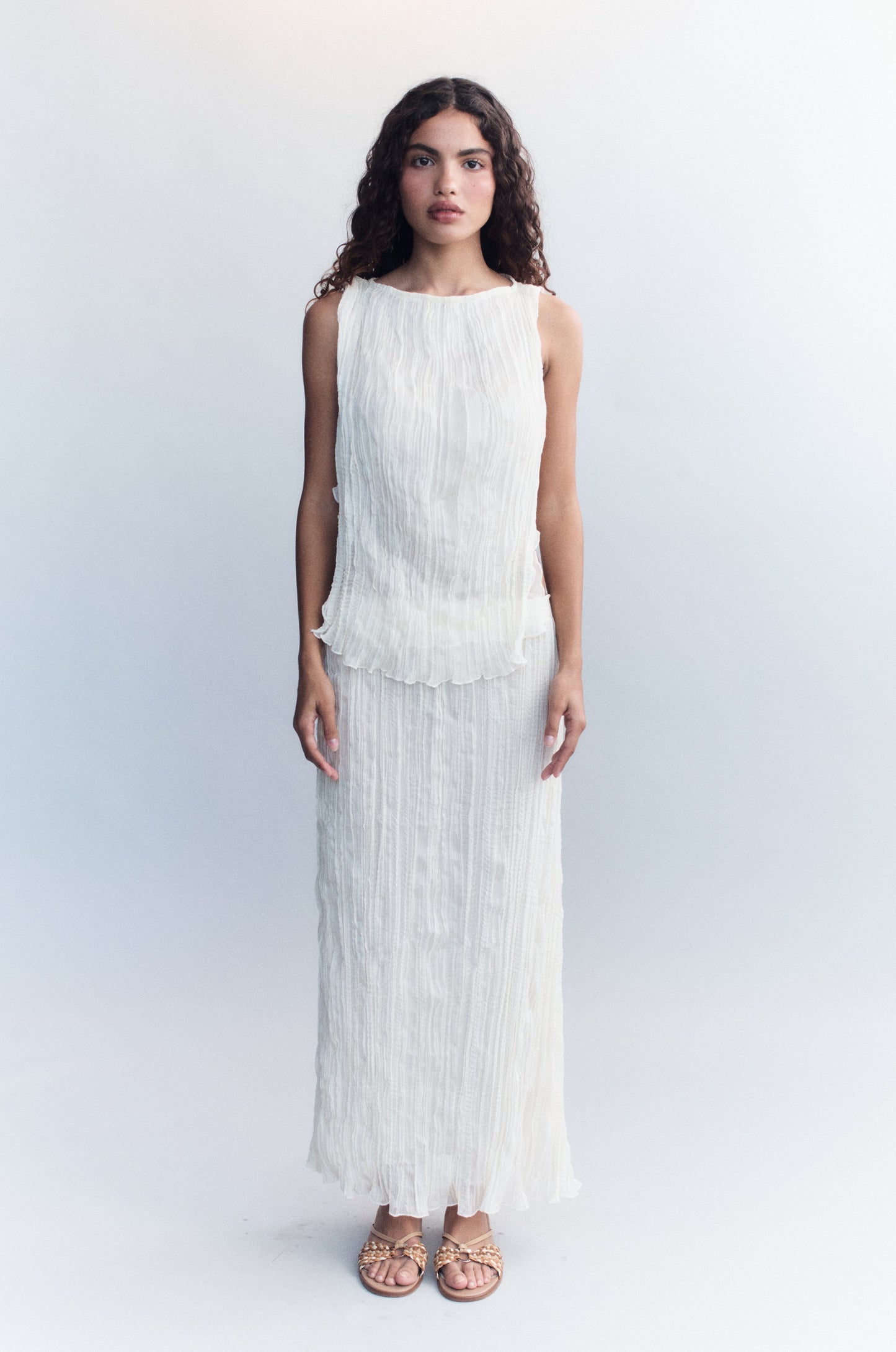 Kea Midi Skirt (Cream)