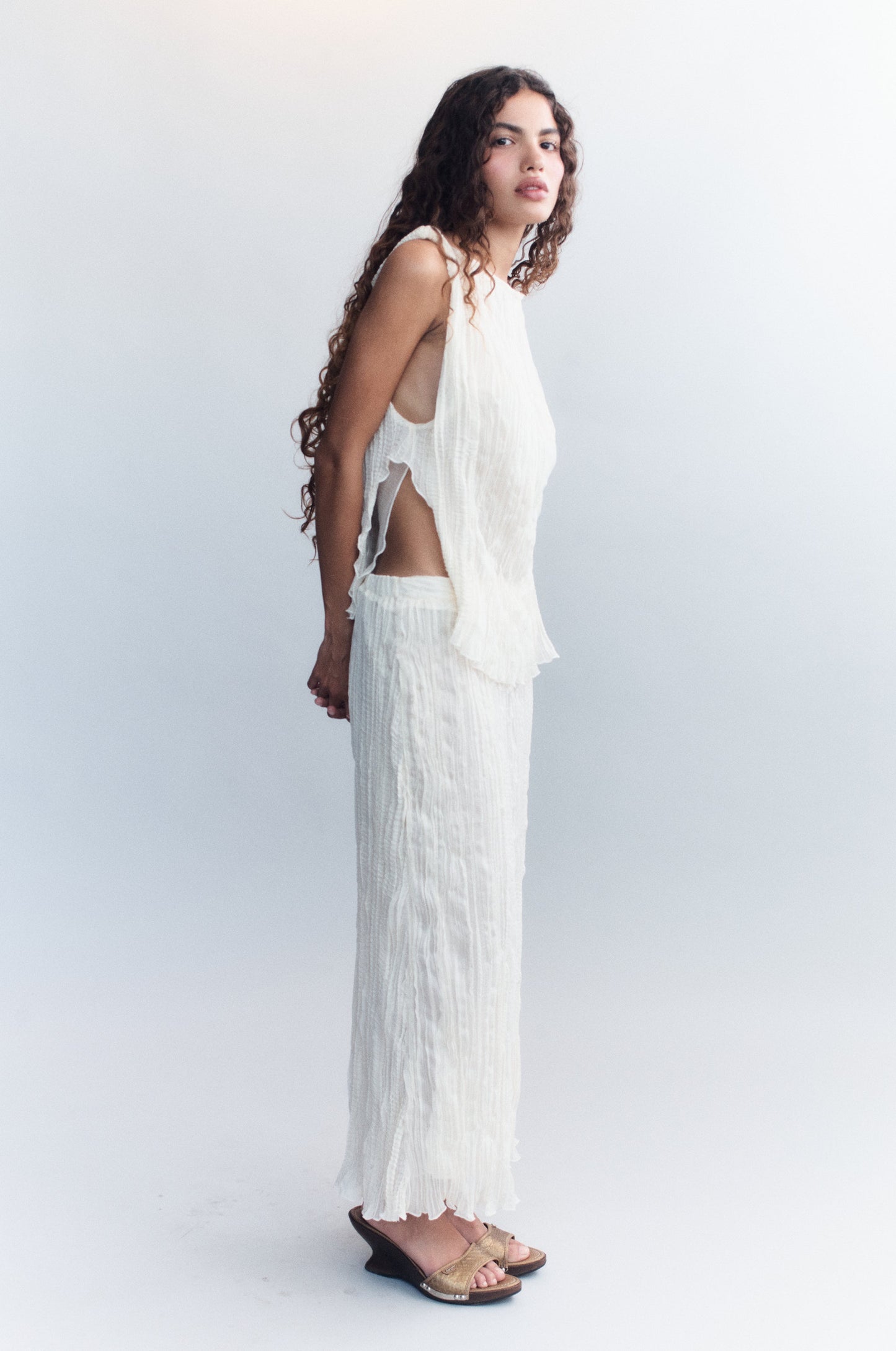 Kea Midi Skirt (Cream)