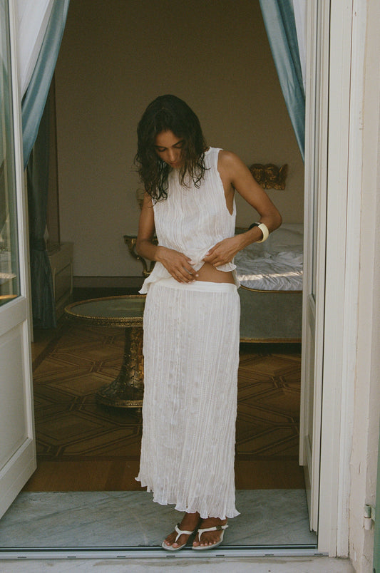 Kea Midi Skirt (Cream)
