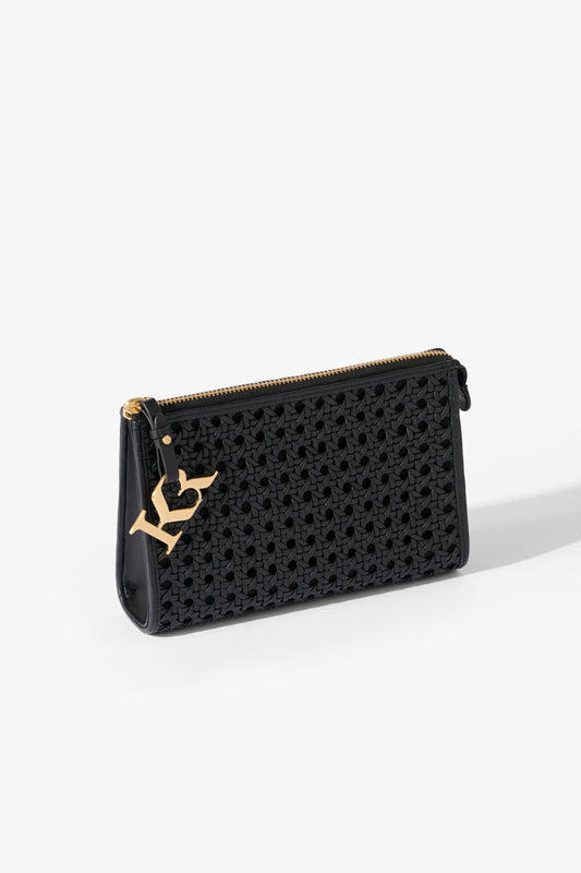 Image of Sunglasses. Product name - KINNON BY ROMY POCHETTE BLACK in Black colour by brand - KINNON