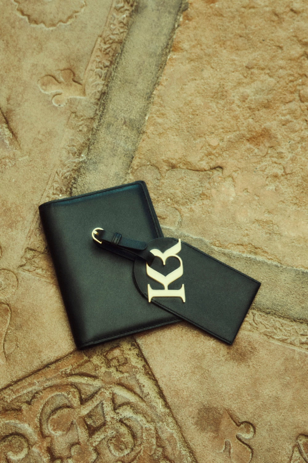 Image of Badge & Pass Holders. Product name - KINNON BY ROMY PASSPORT HOLDER BLACK in Black colour by brand - KINNON