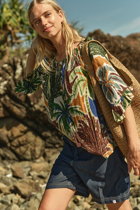 Image of a model wearing Tops. Productname: Kabana Galina Top | EXCLUSIVE in Top colour by brand - Kabana