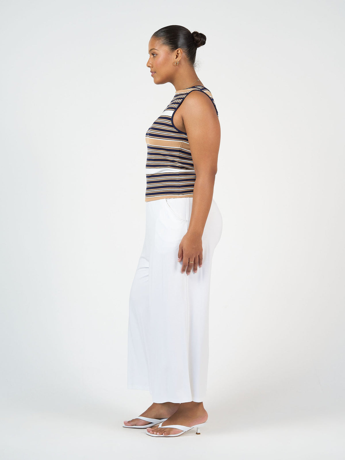 Lou Lou Ciara 7/8 Length Bamboo Culottes (White)