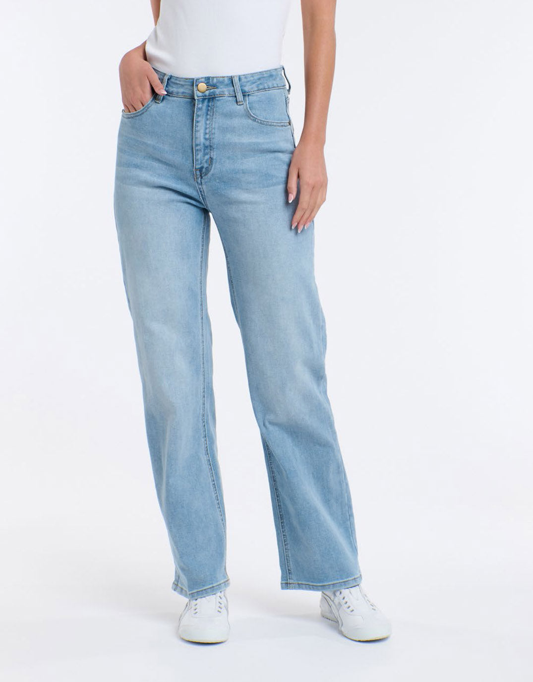 Image of Jeans. Product name - Kate Jean Mid Denim in Mid Denim colour by brand - 365 Days
