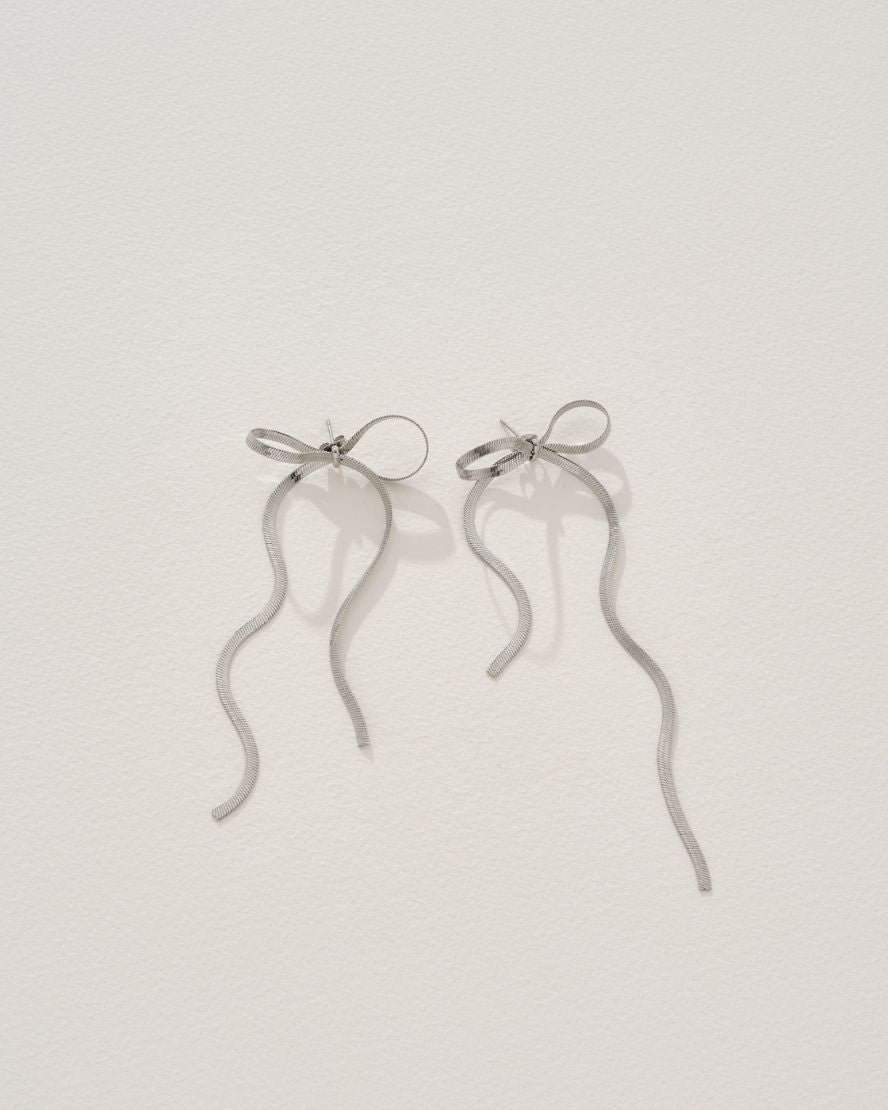 Image of Earrings. Product name - Kayla Earrings in Silver in colour by brand - Reliquia Jewellery