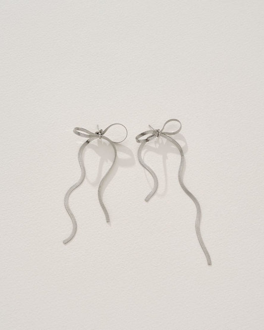 Image of Earrings. Product name - Kayla Earrings in Silver in colour by brand - Reliquia Jewellery