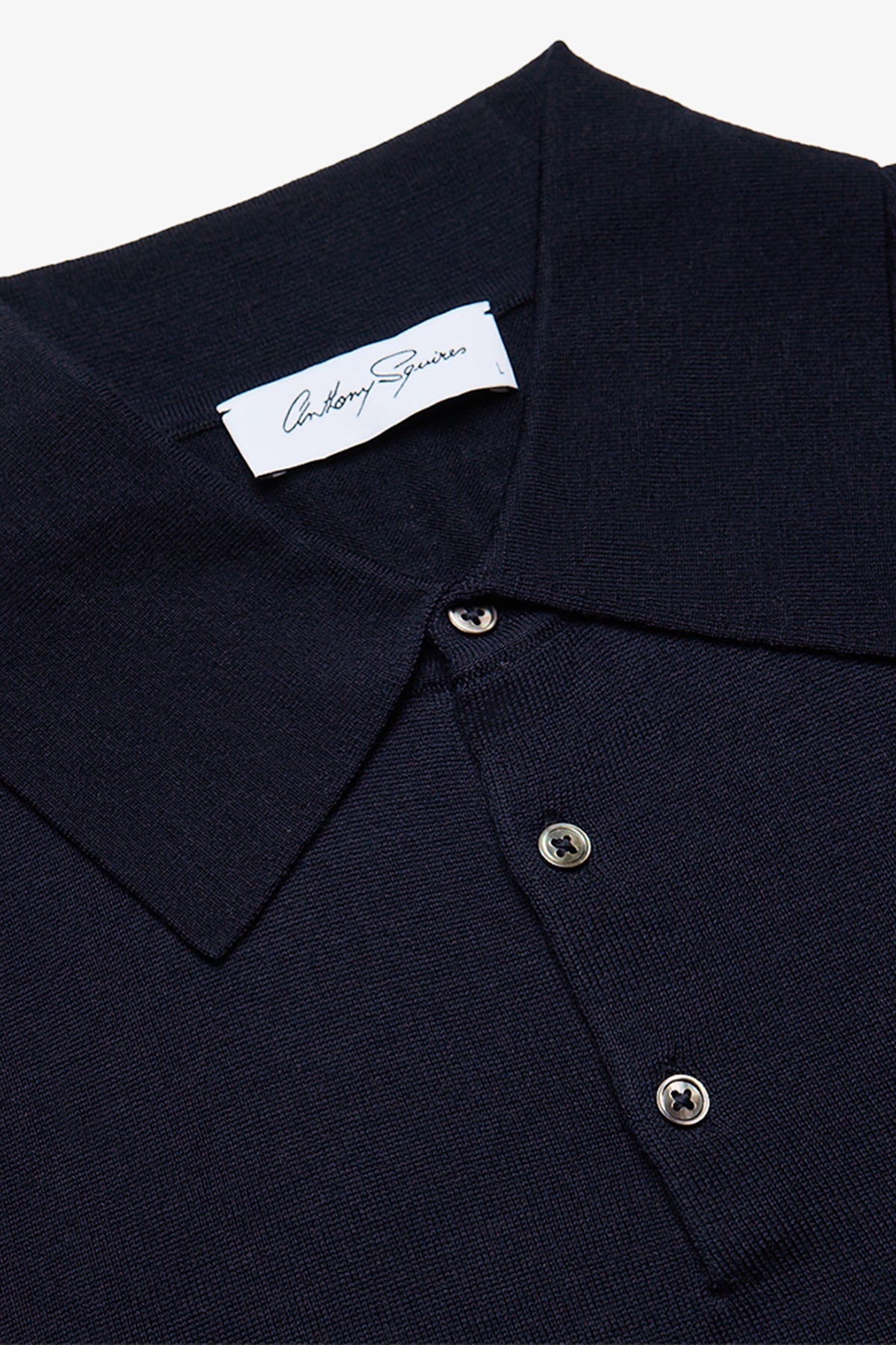Anthony Squires Kelvin L/S knit polo (Navy)