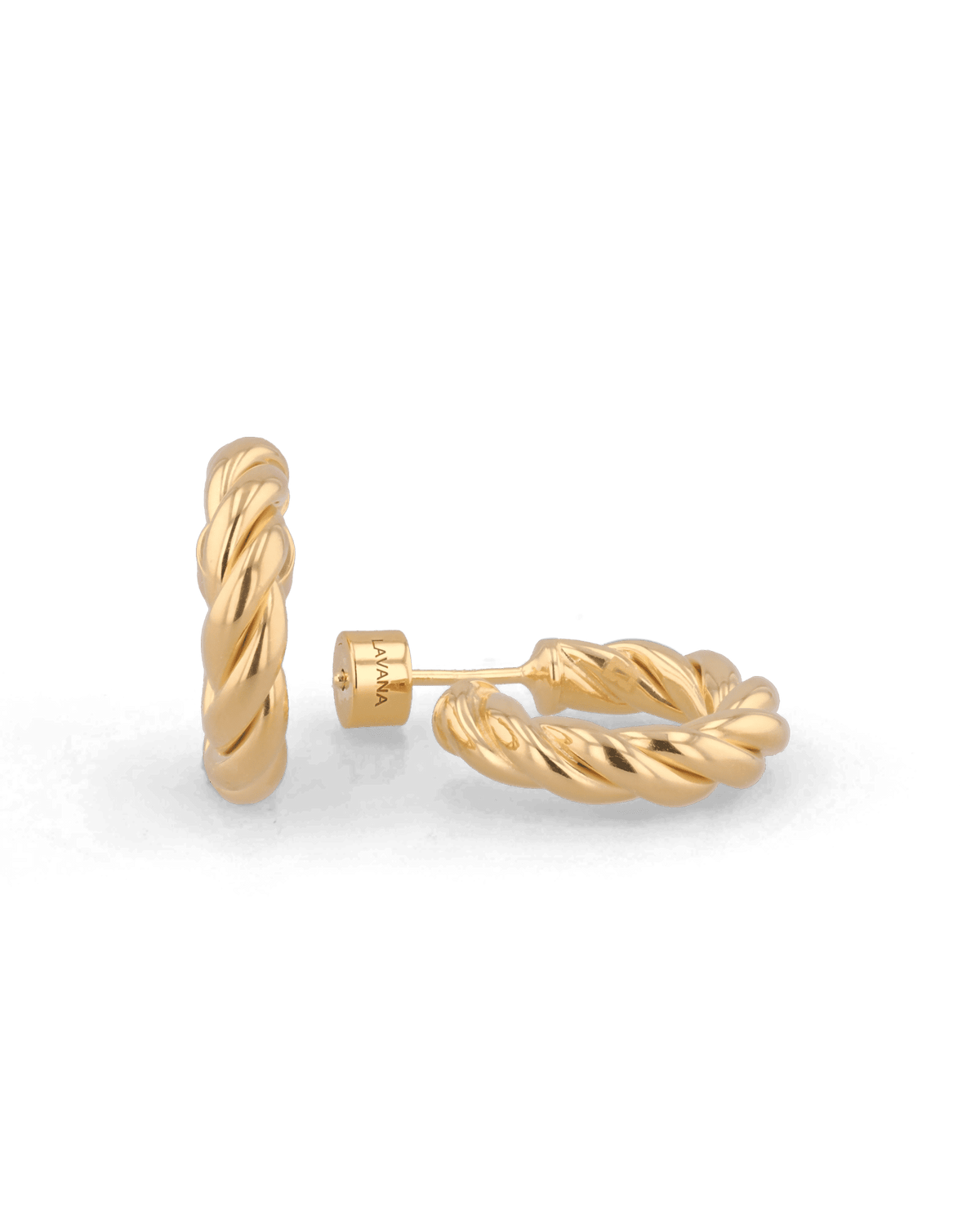 LAVANA Kinetic Gold Hoop Earrings