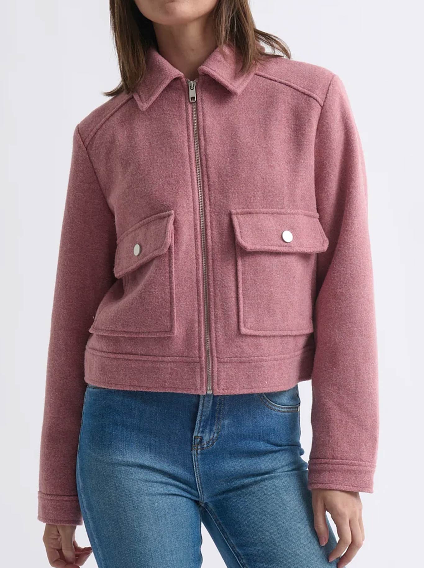 Image of Coats & Jackets. Productname: Kireina Carla Jacket in Musk Pink colour by brand - Kireina