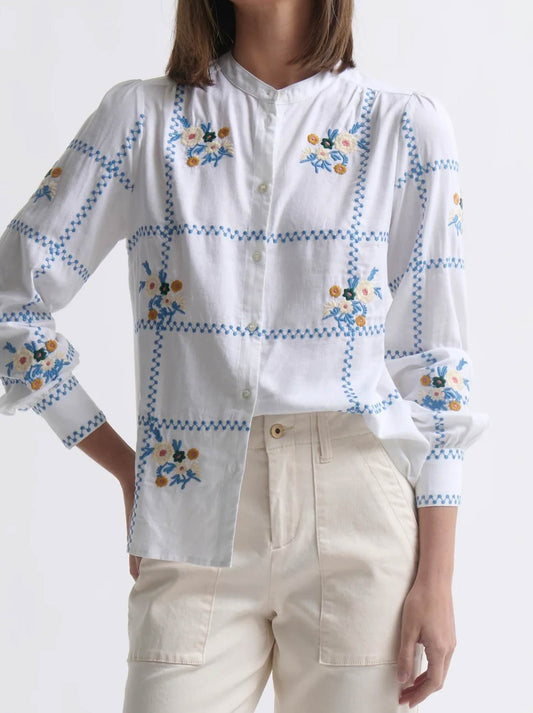 Image of Shirts. Productname: KIREINA CAROL SHIRT in Coconut colour by brand - Kireina