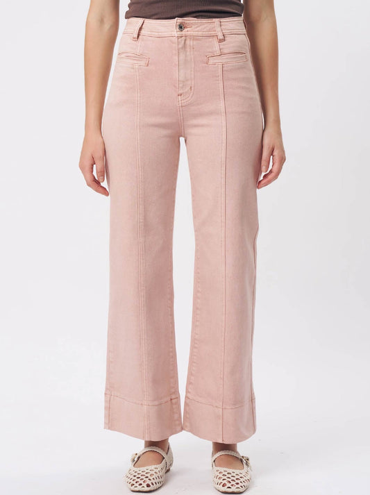 Image of Jeans. Product name - Kireina Charlie Jean in Musk Pink colour by brand - Kireina