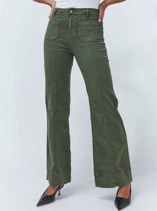 Image of Jeans. Productname: KIREINA FARRAH JEAN in Khaki colour by brand - Kireina