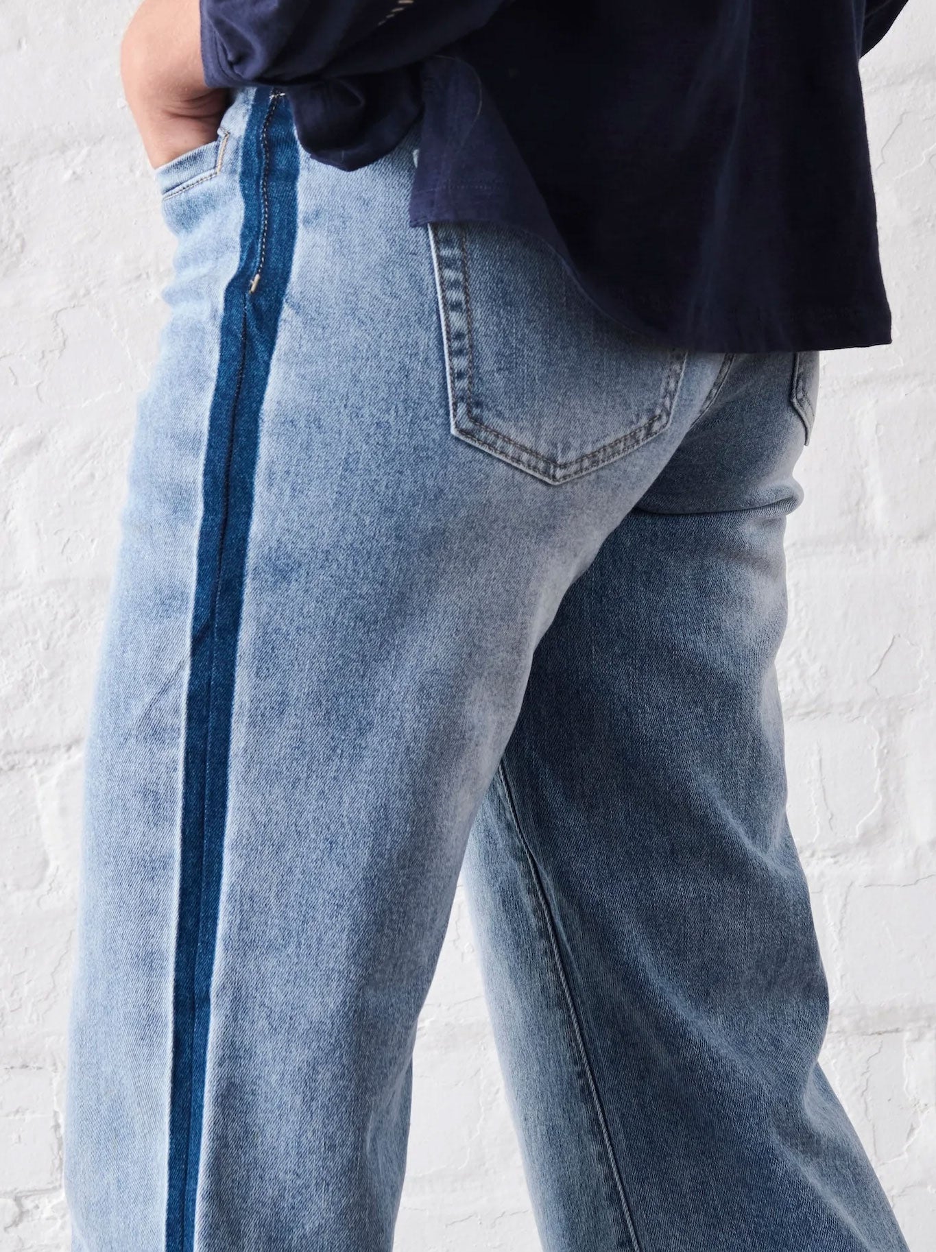 KIREINA FREYA SIDE PANEL JEANS (Waterfall)