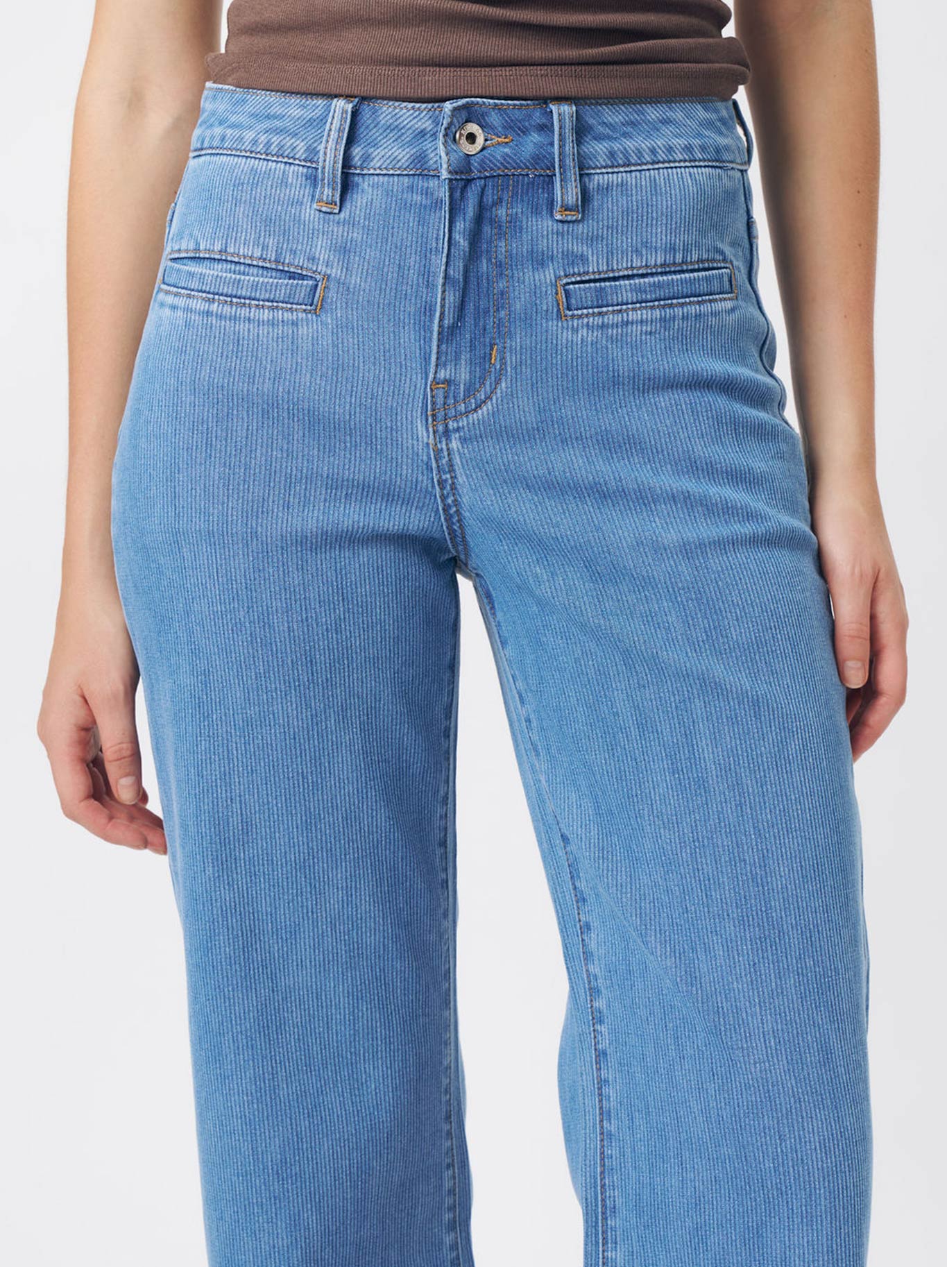 KIREINA FREYA CORDUROY JEAN (Mid Blue)
