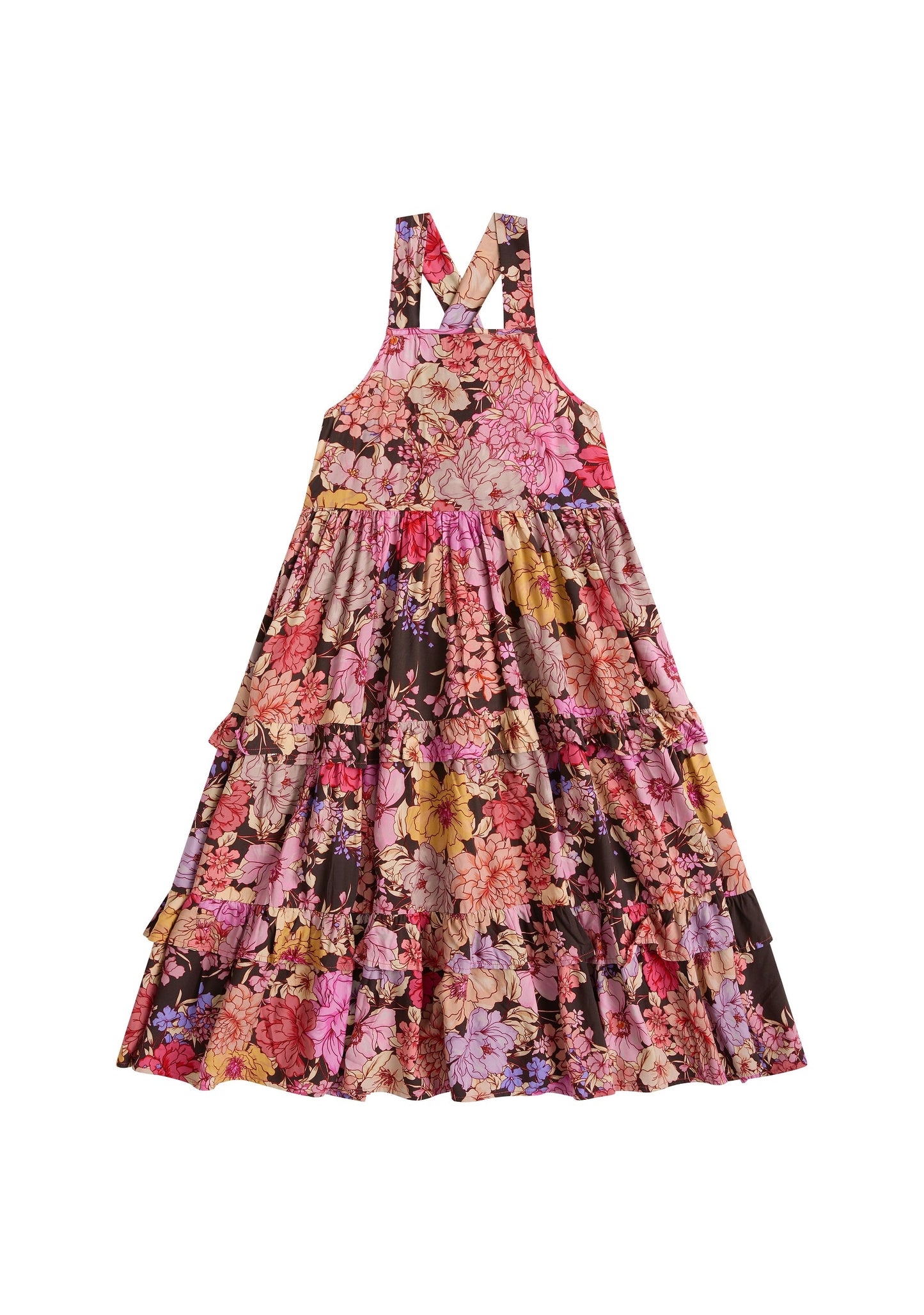 LITTLE AUGUSTE Lilah Maxi Dress (Black)