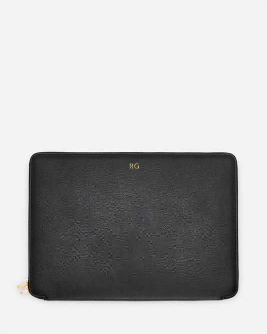 Image of Electronics Accessories. Productname: The Daily Edited Essentials 15 Inch Laptop Cover Black in Black colour by brand - The Daily Edited