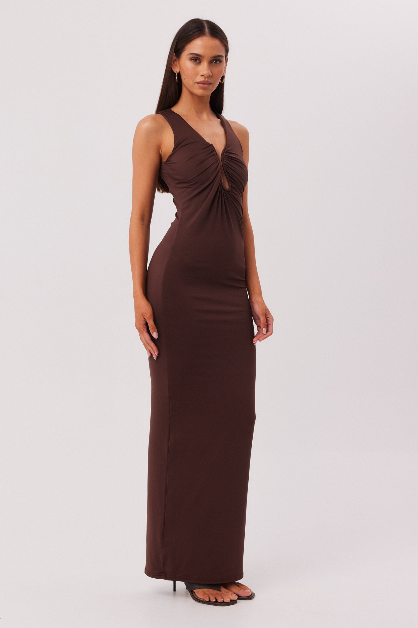 SNDYS LARA MAXI DRESS (Chocolate)