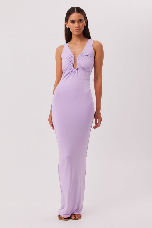 Image of Dresses. Productname: SNDYS LARA MAXI DRESS in Lavender colour by brand - SNDYS