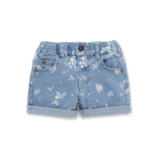 Eve Floral Denim Shorts