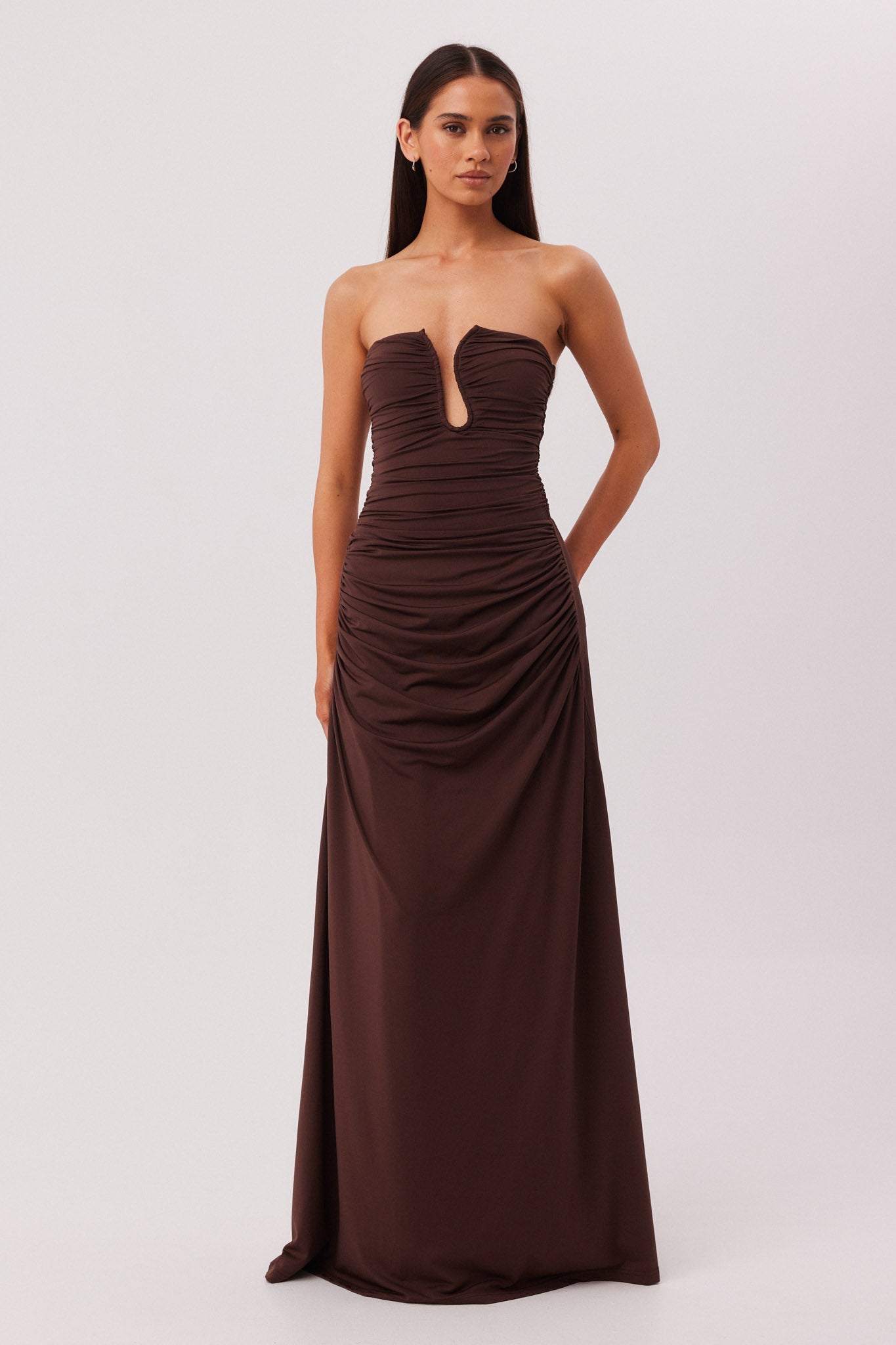 SNDYS LILANA MAXI DRESS (Chocolate)