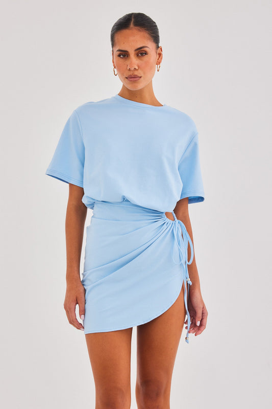 Image of Dresses. Productname: SNDYS LOLA MINI DRESS in Blue colour by brand - SNDYS