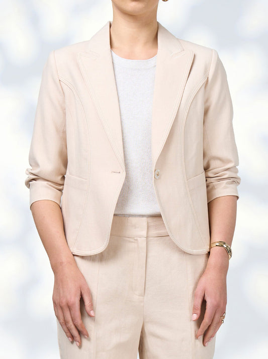 Image of Coats & Jackets. Productname: Loobie'S Story Quinn Jacket in Shell colour by brand - Loobies Story