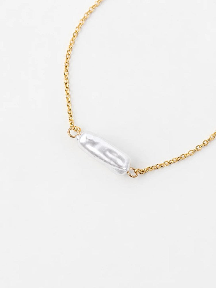 Sass Clothing Orbit Baroque Pearl Bracelet (Gold)