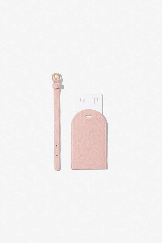 Image of Badge & Pass Holders. Product name - HALE LUGGAGE TAG BLUSH in Blush colour by brand - KINNON