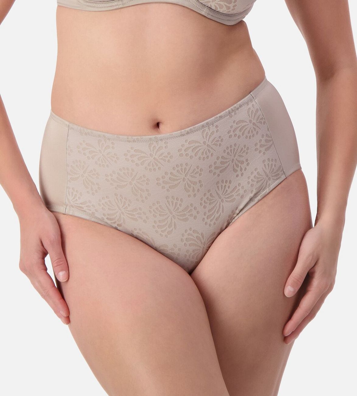 Image of Briefs. Productname: Triumph Lacy Minimiser Maxi in Rhino Grey colour by brand - Triumph