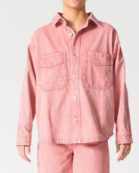 Image of Coats & Jackets. Product name - Laguna Jacket in Pink colour by brand - Walnut Melbourne