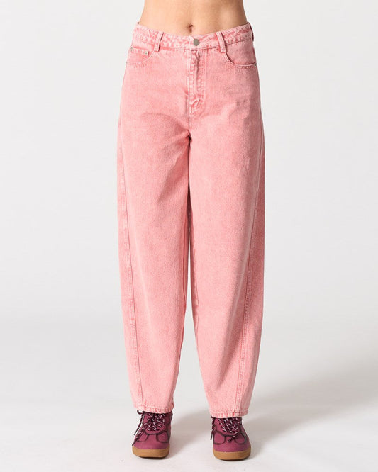 Image of Jeans. Product name - Laguna Jeans in Pink colour by brand - Walnut Melbourne