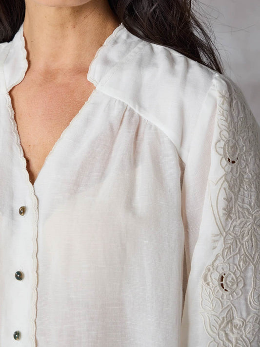 LANIA THE LABEL DASH SHIRT (Off White)