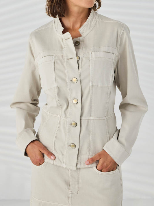 Image of Coats & Jackets. Product name - LANIA THE LABEL STRAND JACKET in Almond colour by brand - Lania The Label