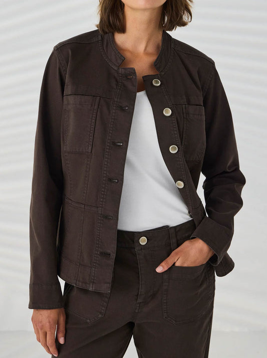 Image of Coats & Jackets. Product name - Lania The Label Strand Jacket in Mocha colour by brand - Lania The Label