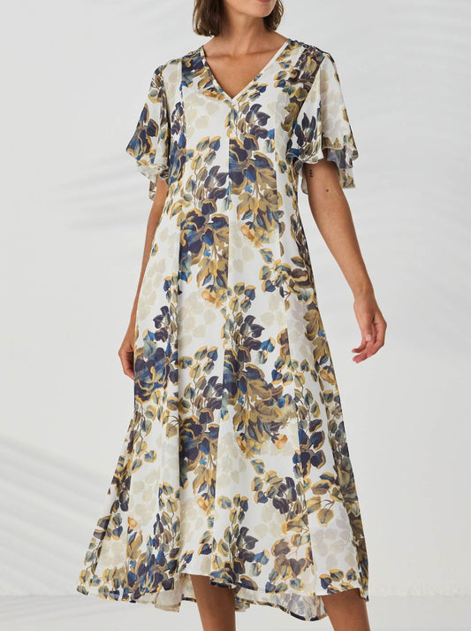 Image of Dresses. Product name - Lania The Label Rosso Dress in Rosso Print colour by brand - Lania The Label