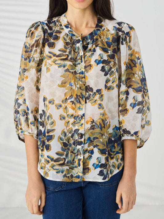 Image of Shirts. Product name - Lania The Label Rosso Shirt in Rosso Print colour by brand - Lania The Label