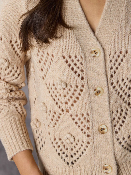 LANIA THE LABEL TRELLIS CARDI (Honey)