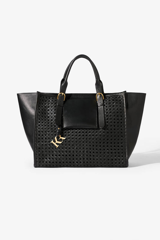 Image of Bags. Product name - KINNON BY ROMY TOTE BAG BLACK in Black colour by brand - KINNON